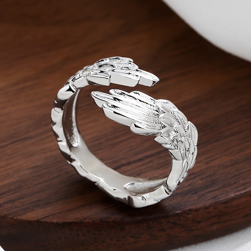 Women's Feather-patterned Wing Ring, Elegant Gift